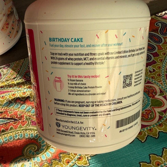 Youngevity Limited Edition Birthday Cake Protein Shake - Picture 4 of 9